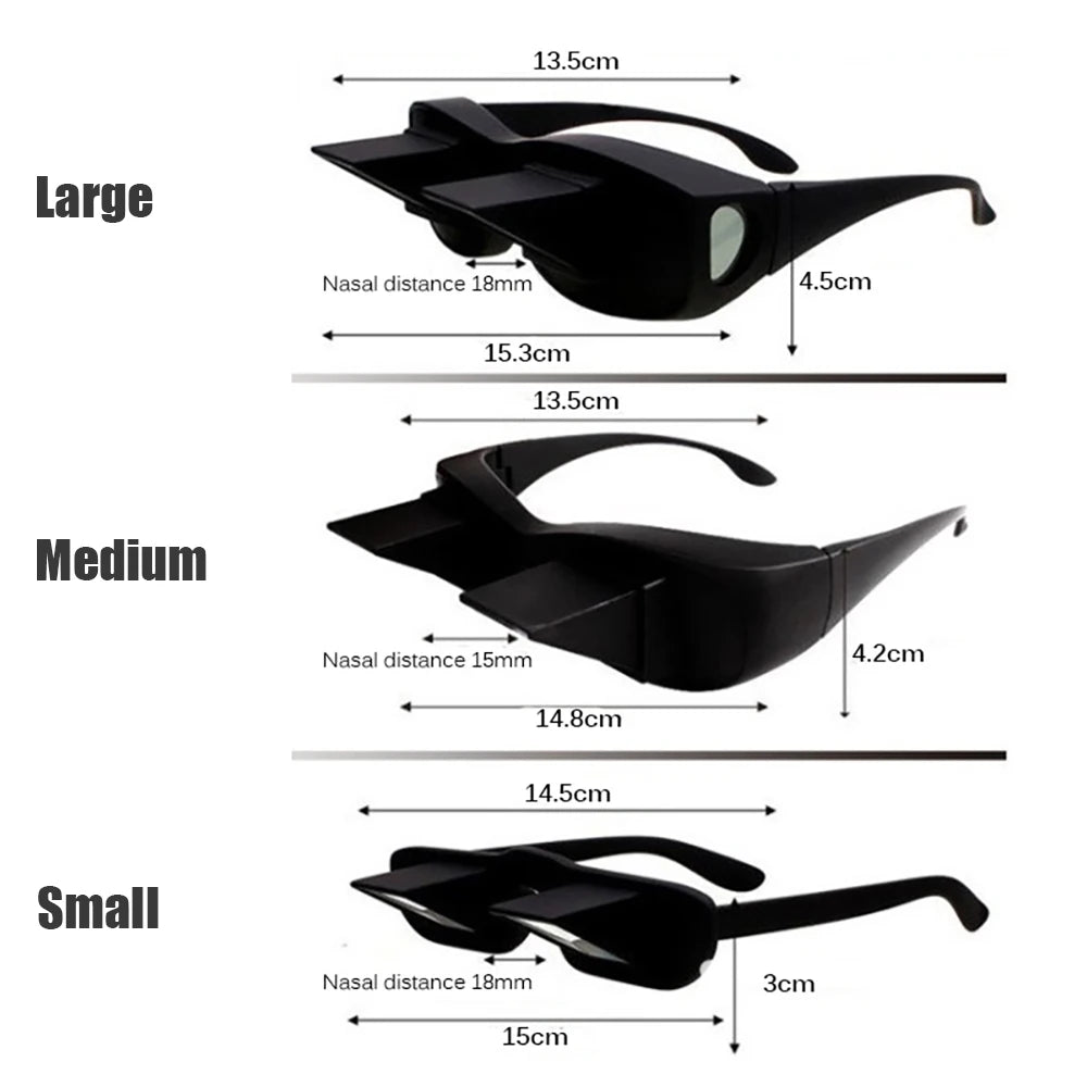 Amazing Lazy Creative Periscope Horizontal Reading Books Sit Glasses