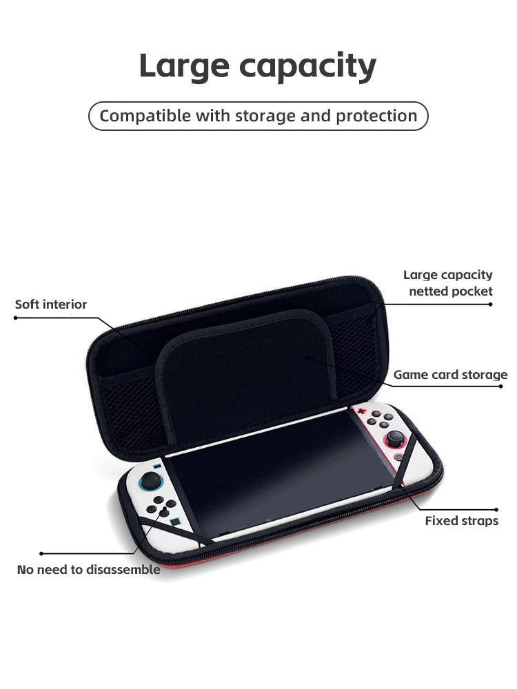For Nintendo Switch Case Portable Storage Bag Waterproof Hard Shell NS