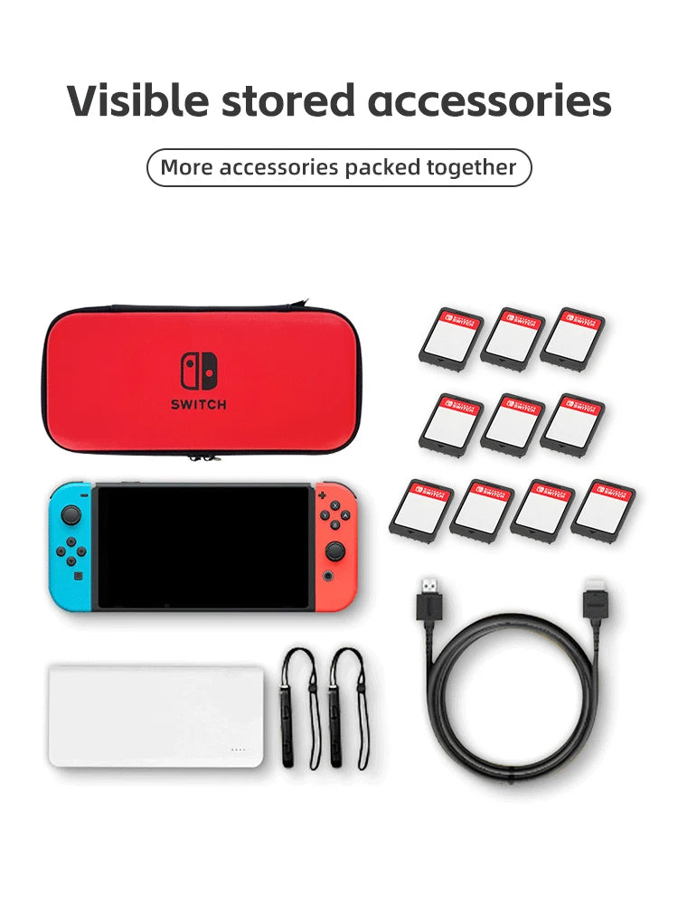 For Nintendo Switch Case Portable Storage Bag Waterproof Hard Shell NS