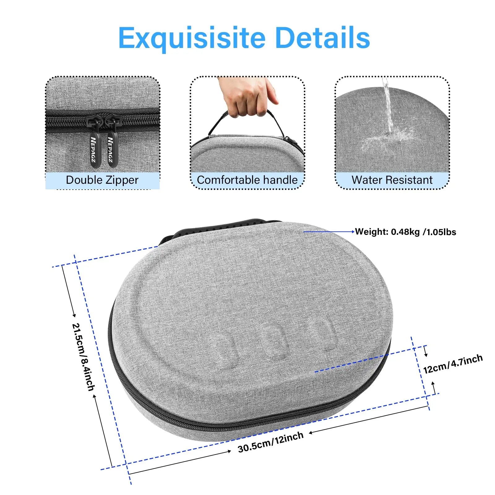 Hard Carrying Case Compatible with Oculus/Meta Quest 3, Suitable for