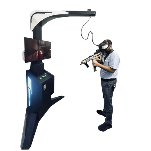 YHY New Products 32 Inch Screen Virtual Reality Gun Battle Games