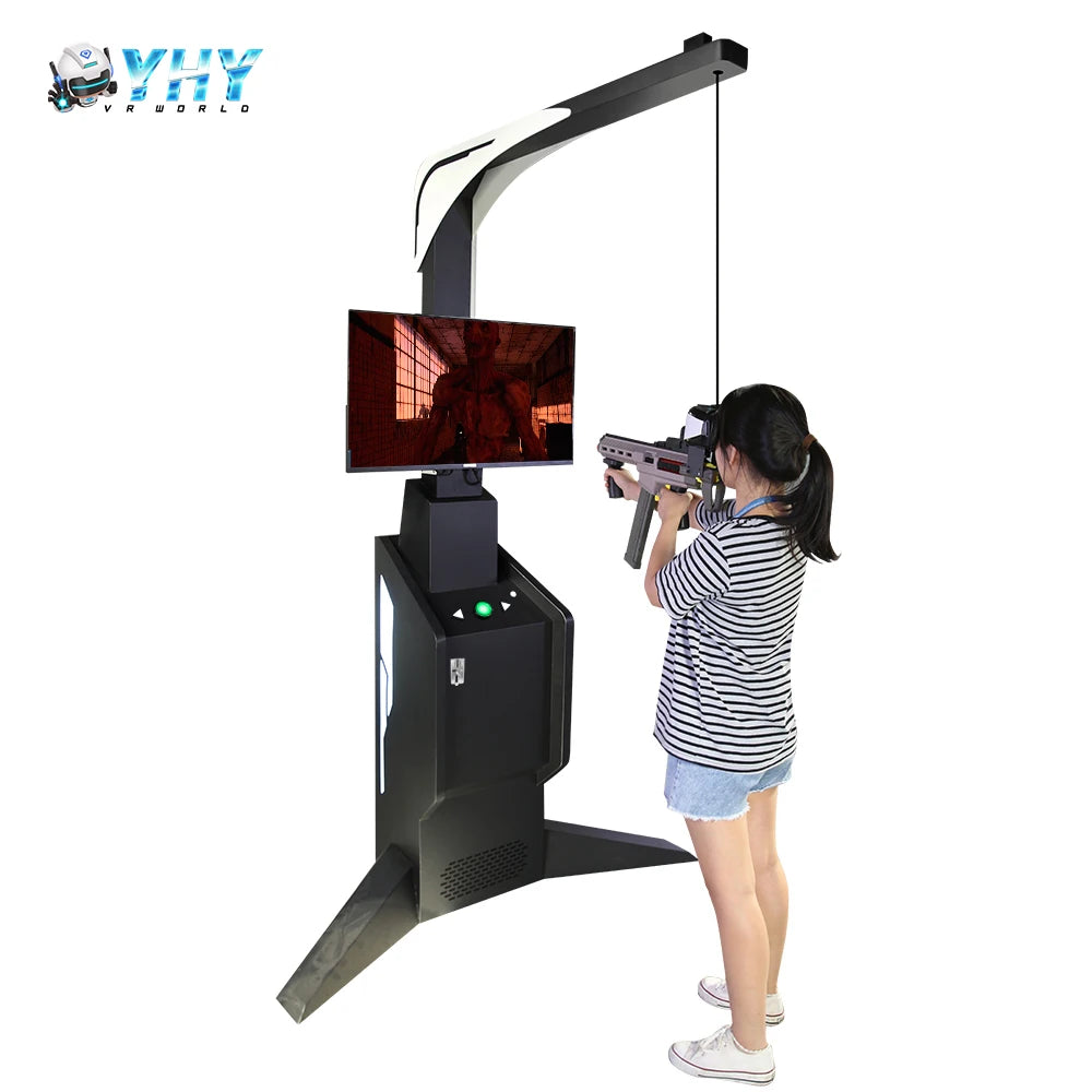 YHY New Products 32 Inch Screen Virtual Reality Gun Battle Games