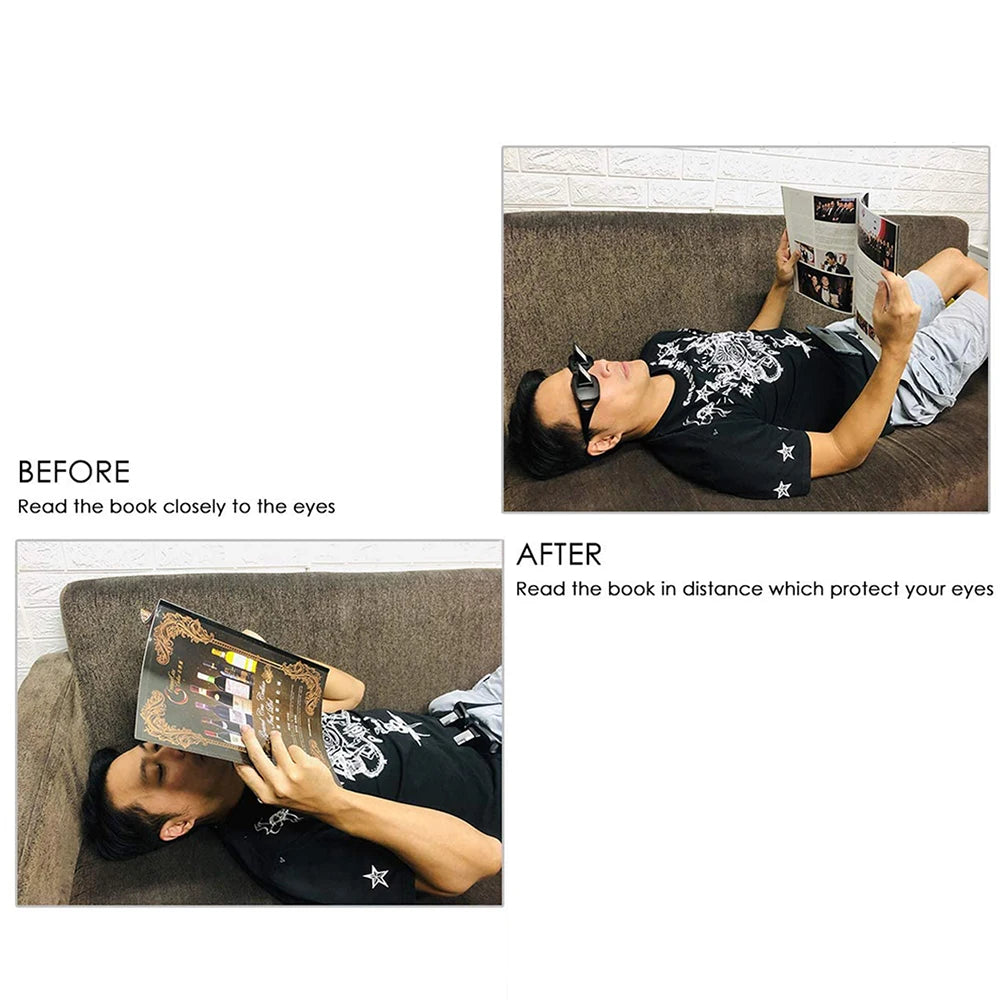 Amazing Lazy Creative Periscope Horizontal Reading Books Sit Glasses