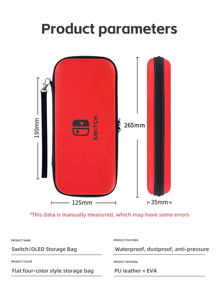 For Nintendo Switch Case Portable Storage Bag Waterproof Hard Shell NS