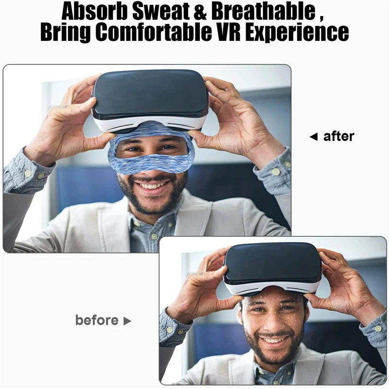 For Oculus Quest 2 Accessories VR Mask Cover Breathable Sweat Band