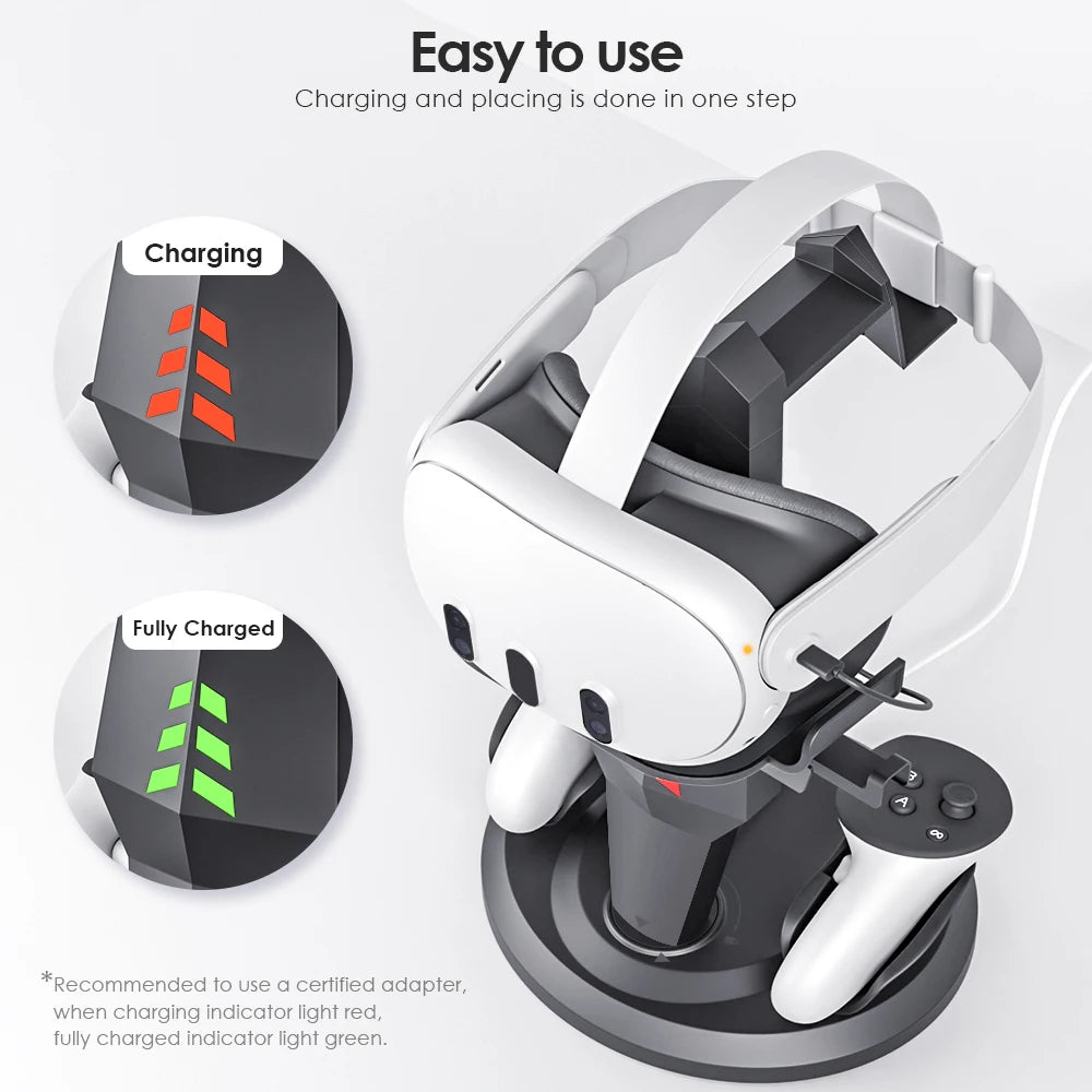 Charging Dock for Meta Oculus Quest 3 Accessories Vertical Charge