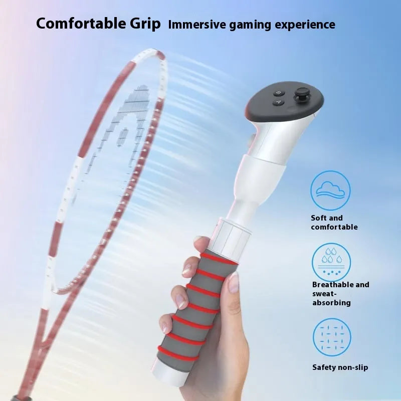 Meta Quest 3 Compatible VR Light Sword Gamepad Hand Grip Controllers